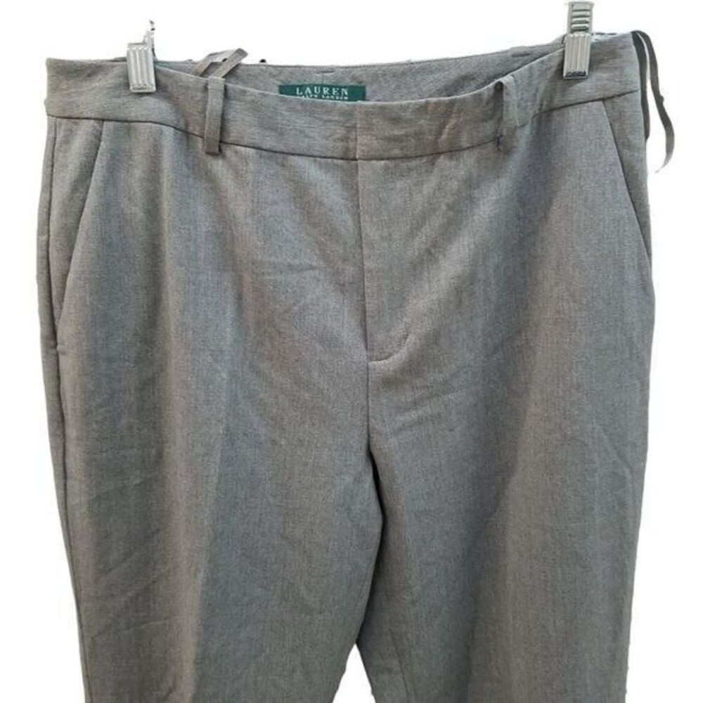 Ralph Lauren Womens Size 10 Gray Solid Dress Pants - Picture 4 of 9
